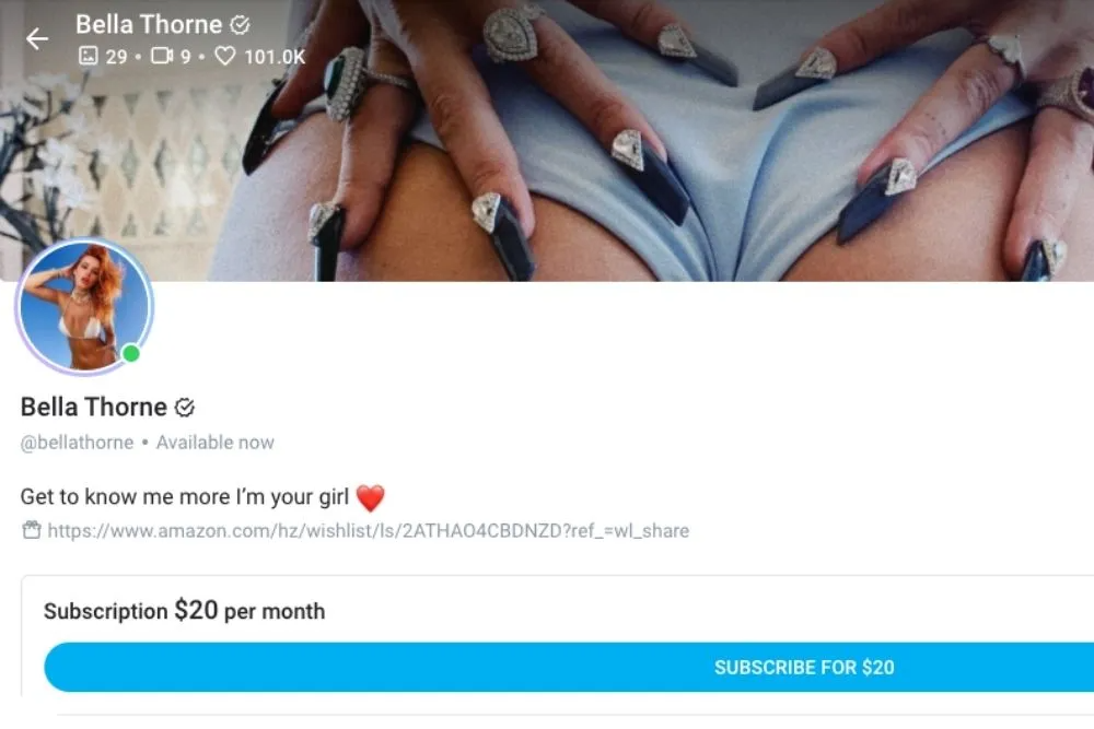Bella Thorne OnlyFans