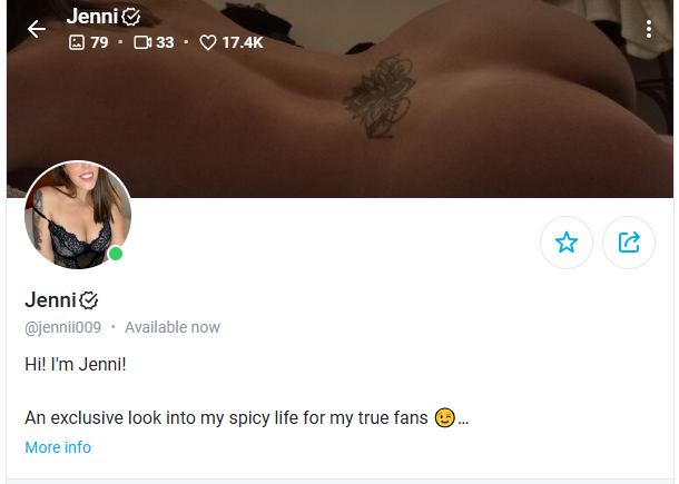 Jenni OnlyFans